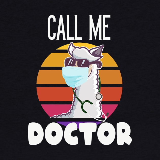 Funny Llama Doctor by Foxxy Merch